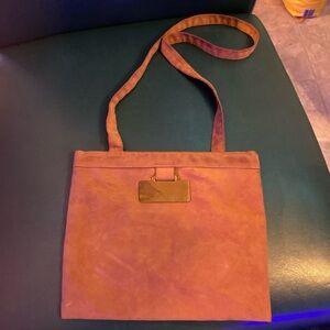 Vintage dark pink Reva Ultra Suede Shoulder Bag Clutch